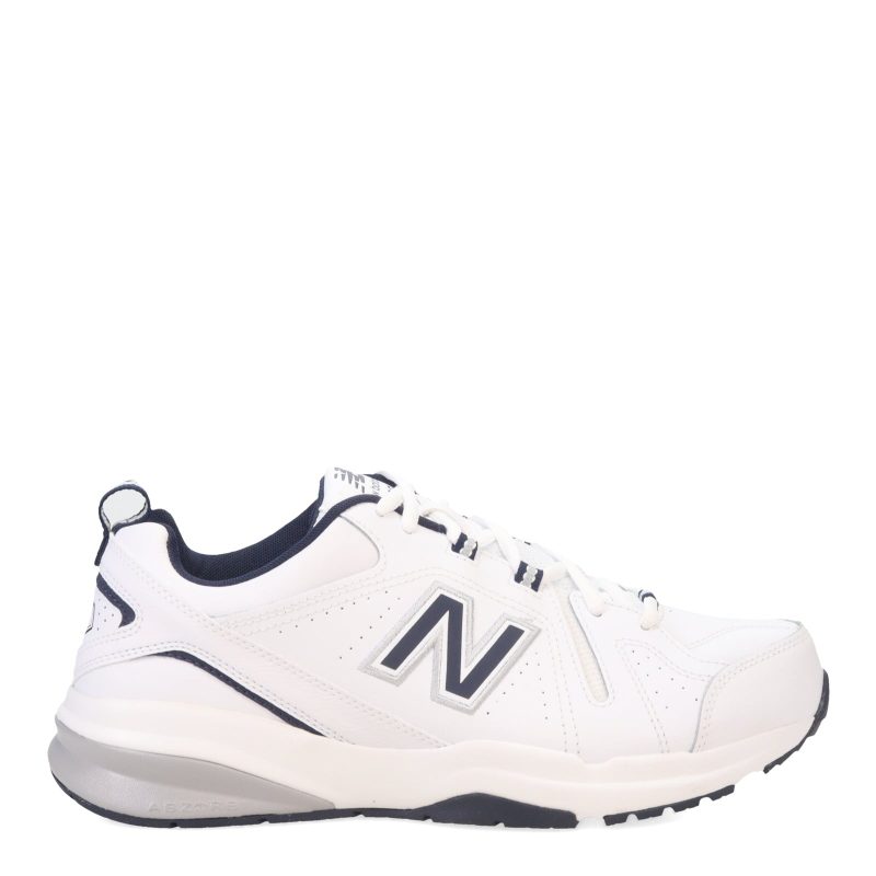 MX608WN5 Mens New Balance 608 V5 Crosstraining Sneaker White Navy 1