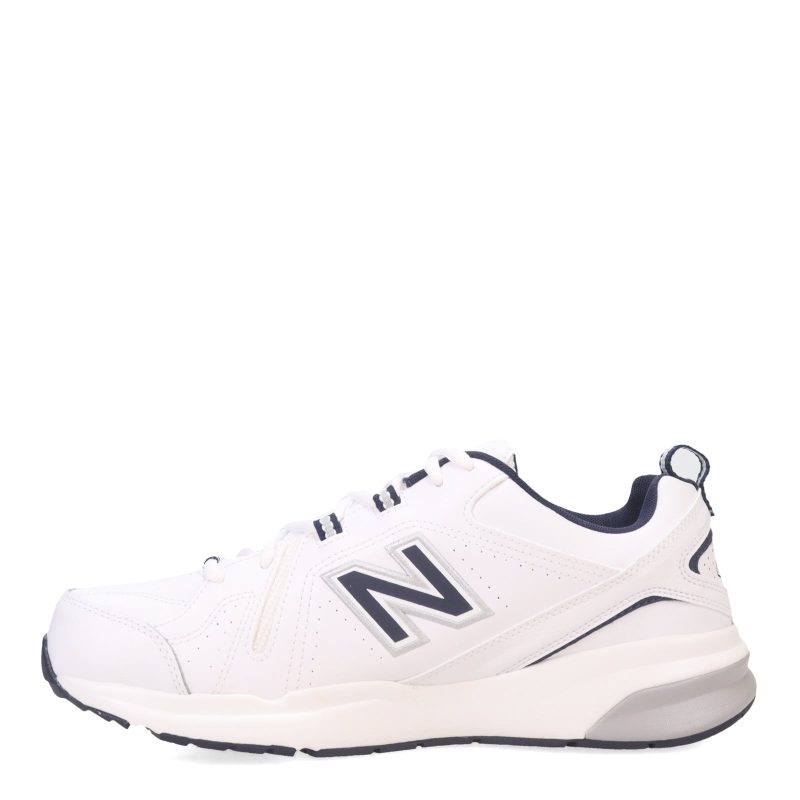 MX608WN5 Mens New Balance 608 V5 Crosstraining Sneaker White Navy 3