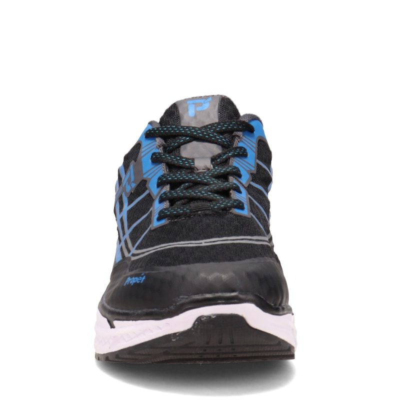 Maa202 M Blb Mens Propet Ultra Lace Walking Shoe Black Blue 2