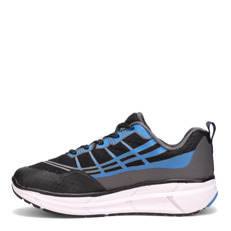 Maa202 M Blb Mens Propet Ultra Lace Walking Shoe Black Blue 3