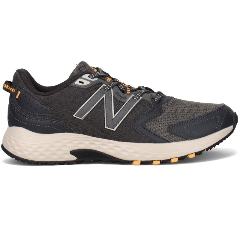 Mt410 Lg7 Mens New Balance Mt410 V7 Trail Running Shoe Grey Yellow 1