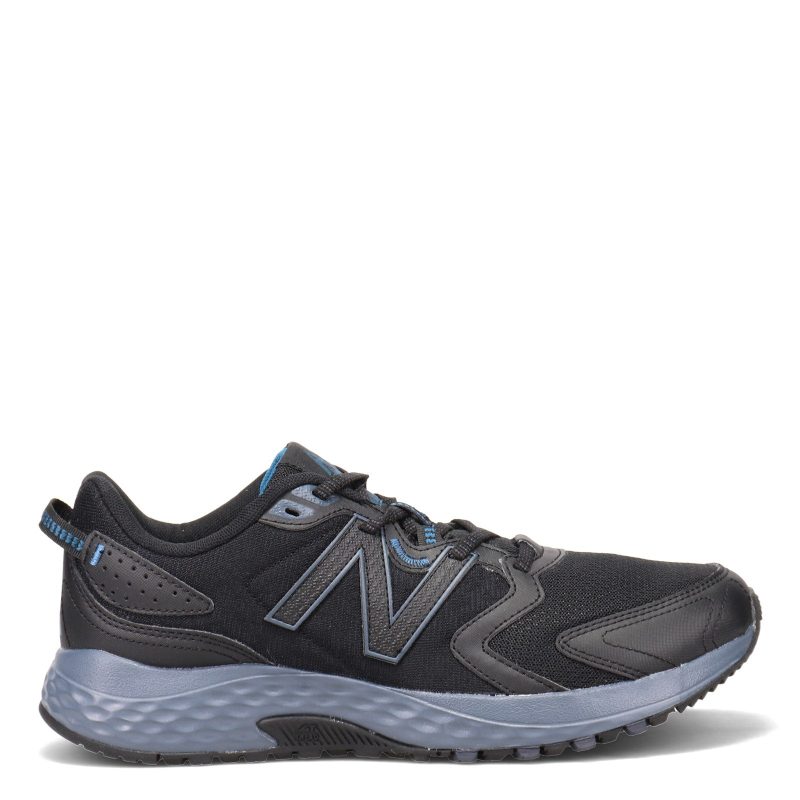 Mt410 Lk7 Mens New Balance Mt410 V7 Trail Running Shoe Black Gray 1