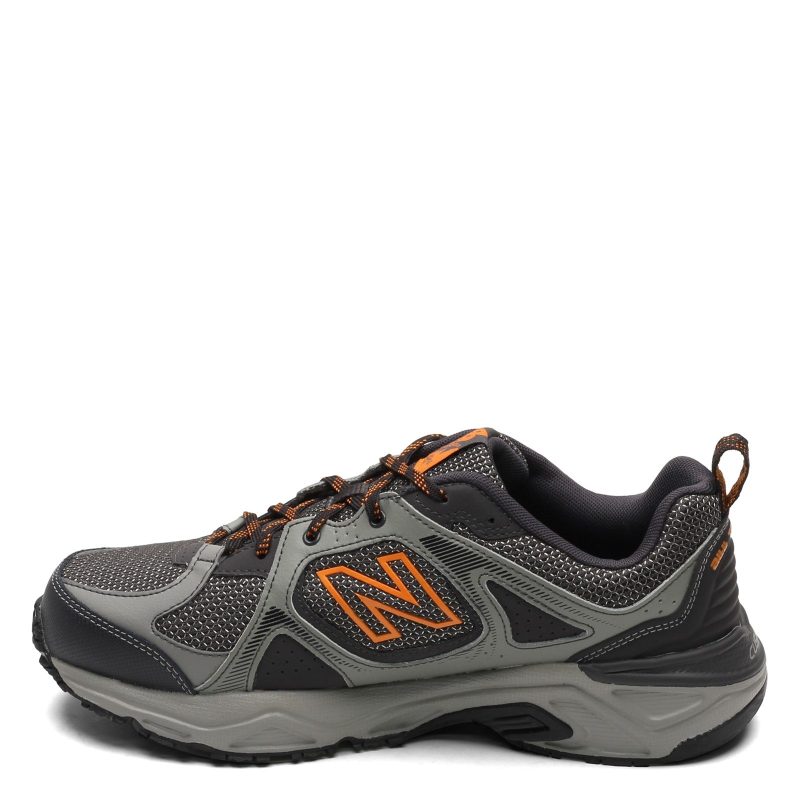 Mt481 Lc3 Mens New Balance Mt481v3 Trail Running Shoe Gray Black Orange 3