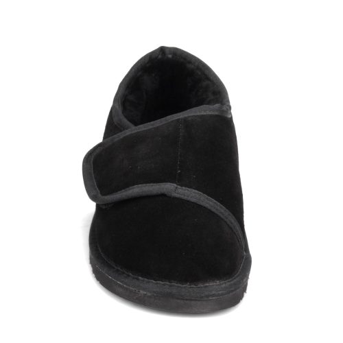 Mum1015 Bm Blk Mens Lamo Closed Toe Wrap Slipper Black 2