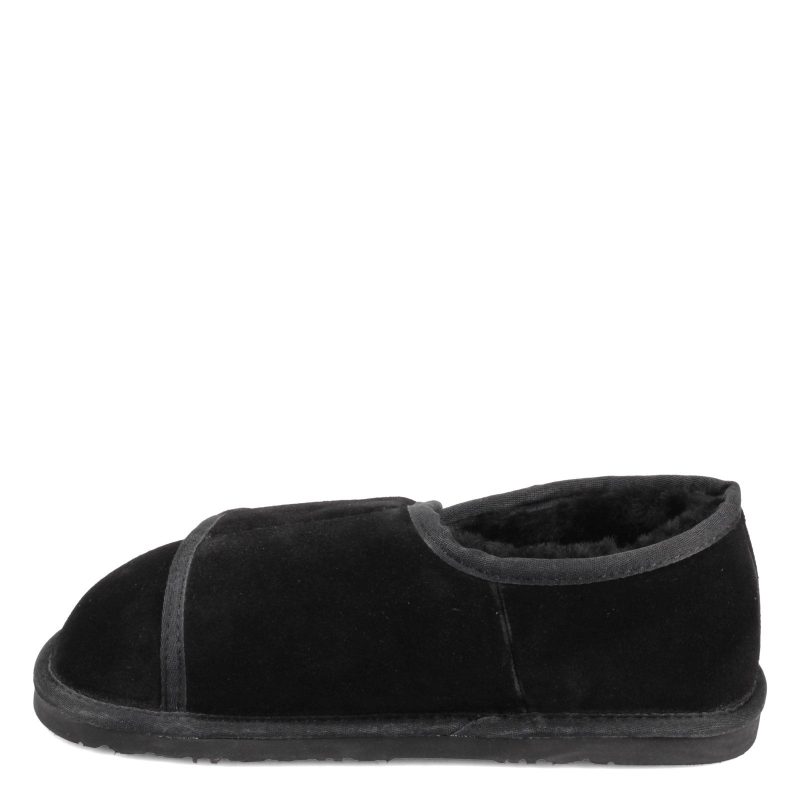 Mum1015 Bm Blk Mens Lamo Closed Toe Wrap Slipper Black 3