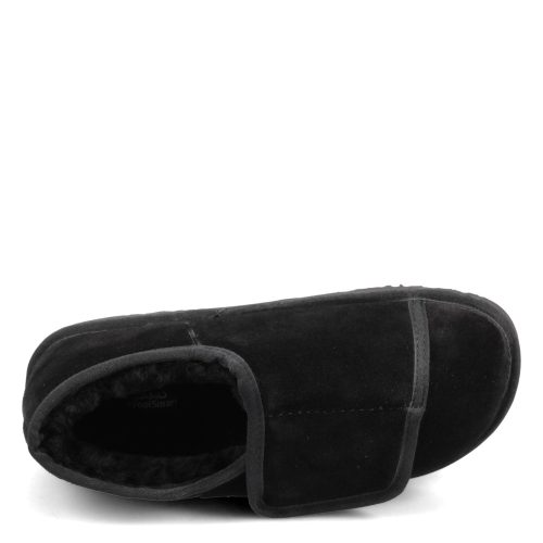 Mum1015 Bm Blk Mens Lamo Closed Toe Wrap Slipper Black 5