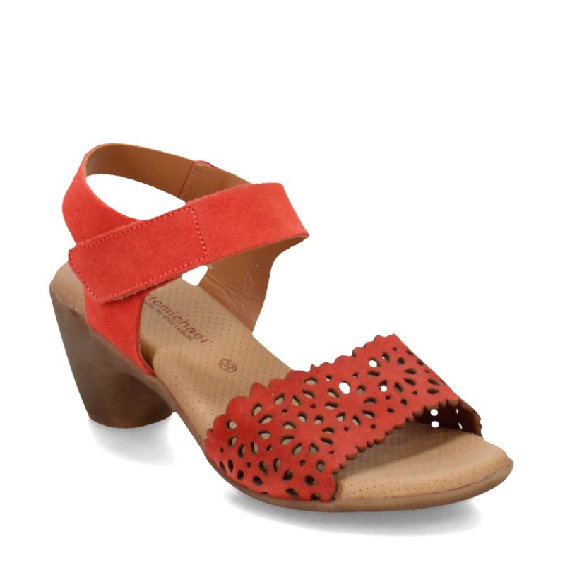 NORAH RED Womens Eric Michael Norah Sandal Red