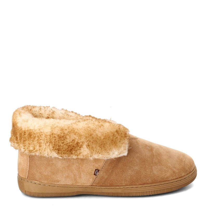 P101 M Cnt Mens Lamo Bootie Slipper Chestnut 1