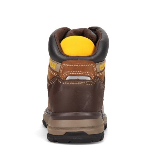 P51052 Mens Caterpillar Excavator Superlite Waterproof Soft Toe Work Boot Dark Beige 4