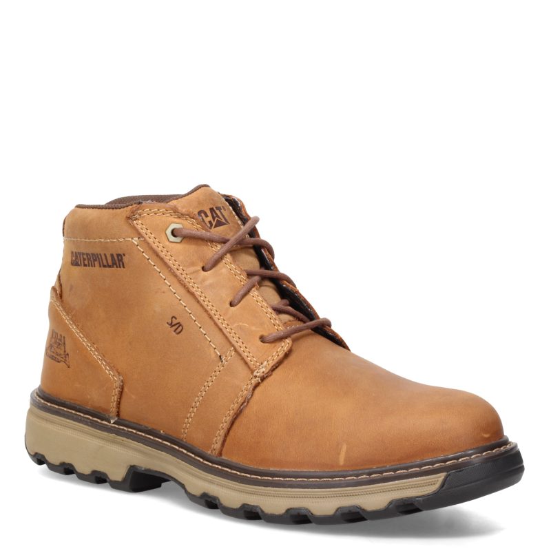 P74074 Mens Caterpillar Parker Sd Work Boot Dark Beige