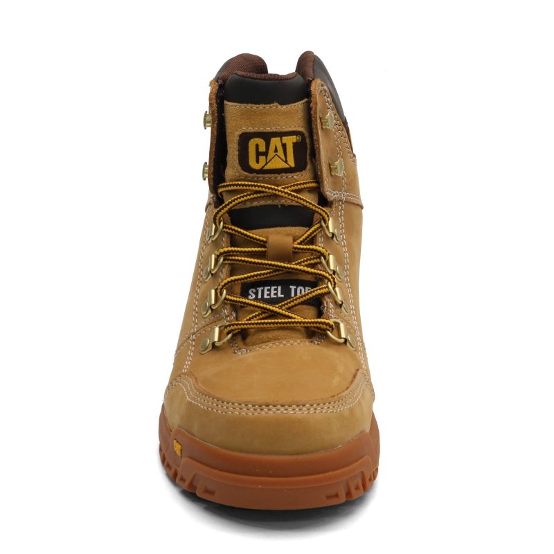 P90801 Mens Caterpillar Outline Steel Toe Work Boot Honey 2 1c7346d6 d2b6 4726 a919 3abfde4735be