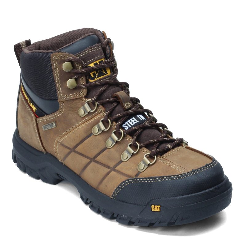 P90935 Mens Caterpillar Threshold Waterproof Work Boot Brown