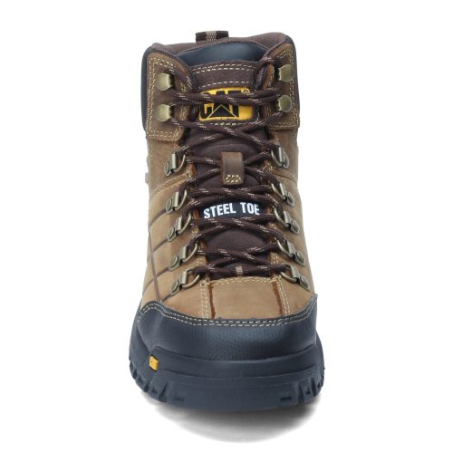 P90935 Mens Caterpillar Threshold Waterproof Work Boot Brown 2