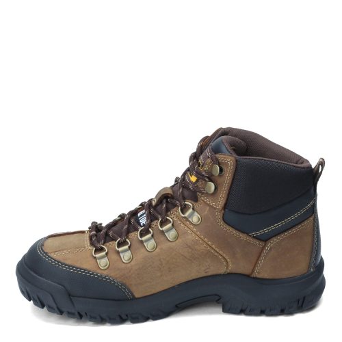 P90935 Mens Caterpillar Threshold Waterproof Work Boot Brown 3