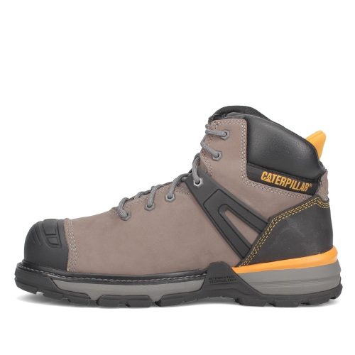 P91197 Mens Caterpillar Excavator Superlite Waterproof Nano Toe Work Boot Pewter 3