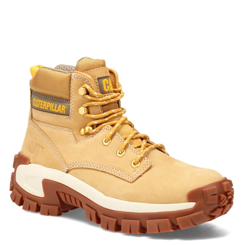 P91286 Mens Caterpillar Invader High Steel Toe Work Boot Honey