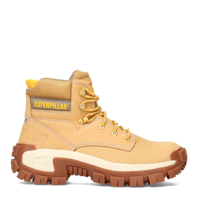 P91286 Mens Caterpillar Invader High Steel Toe Work Boot Honey 1