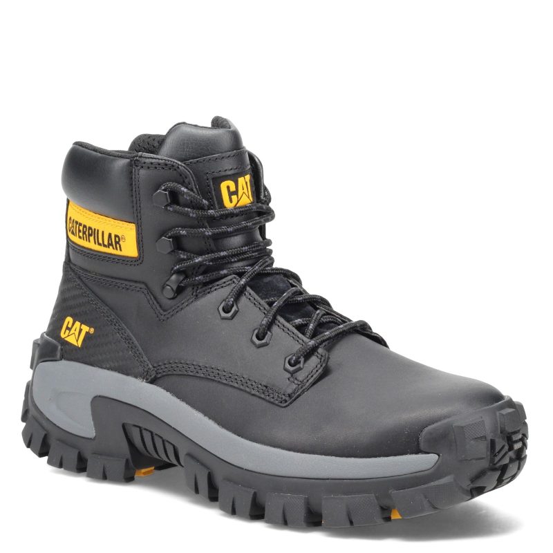 P91287 Mens Caterpillar Invader High Steel Toe Work Boot Black