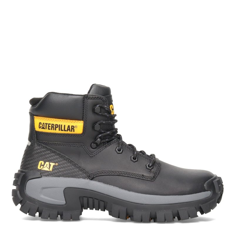 P91287 Mens Caterpillar Invader High Steel Toe Work Boot Black 1