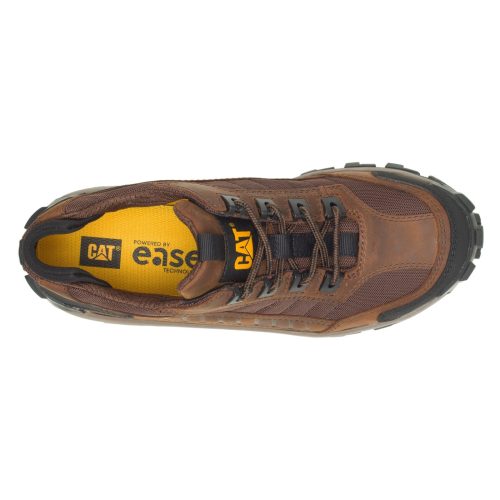 P91338 Mens Caterpillar Invader Steel Toe Work Shoe Dark Brown 4