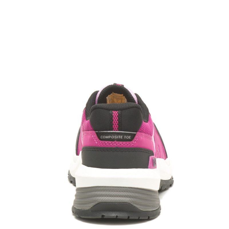 P91355 Womens Caterpillar Streamline 20 Comp Toe Work Shoe Fuchsia 3