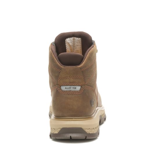 P91370 Mens Caterpillar Exposition Hiker Wp Alloy Toe Work Boot Brown 3