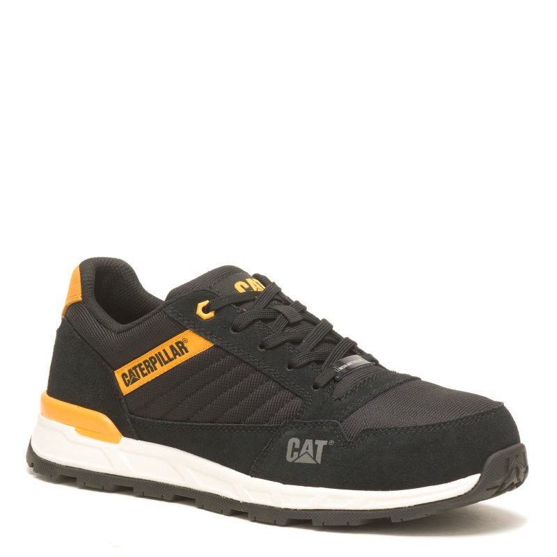 P91480 Mens Caterpillar Venward Comp Toe Work Shoe Black Yellow