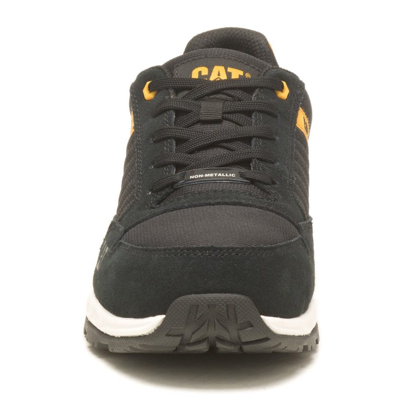 P91480 Mens Caterpillar Venward Comp Toe Work Shoe Black Yellow 2