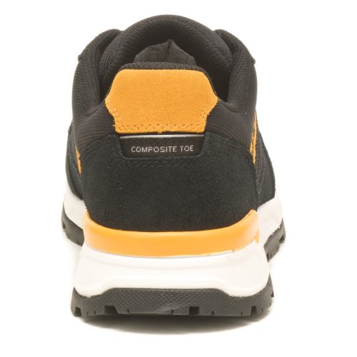 P91480 Mens Caterpillar Venward Comp Toe Work Shoe Black Yellow 4