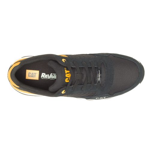 P91480 Mens Caterpillar Venward Comp Toe Work Shoe Black Yellow 5