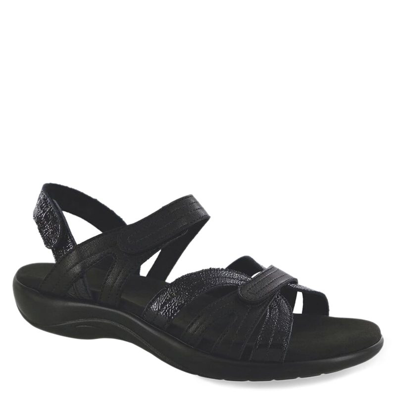 PIER BLK SAND Womens Sas Pier Sandal Black Sand