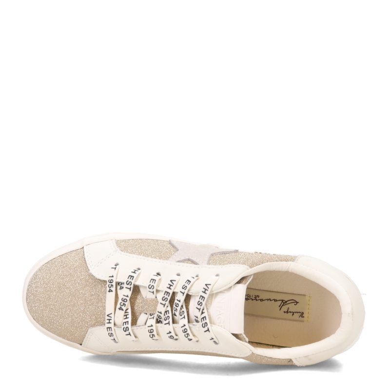 QUEEN3 WHITE Womens Vintage Havana Queen 3 Sneaker White Tan 5