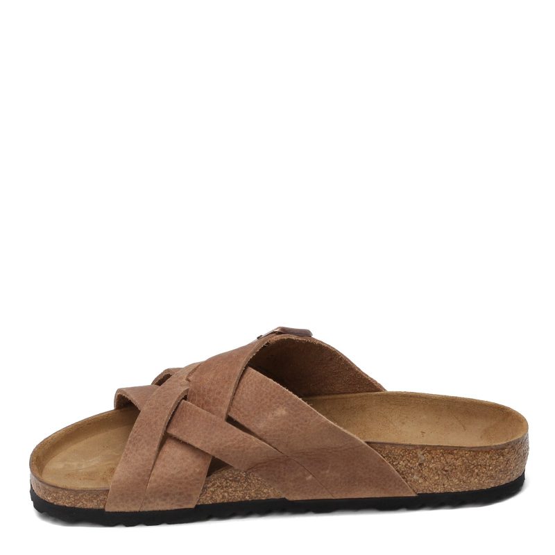 R 1015 498 Mens Birkenstock Lugano Sandal Regular Width Tobacco 3