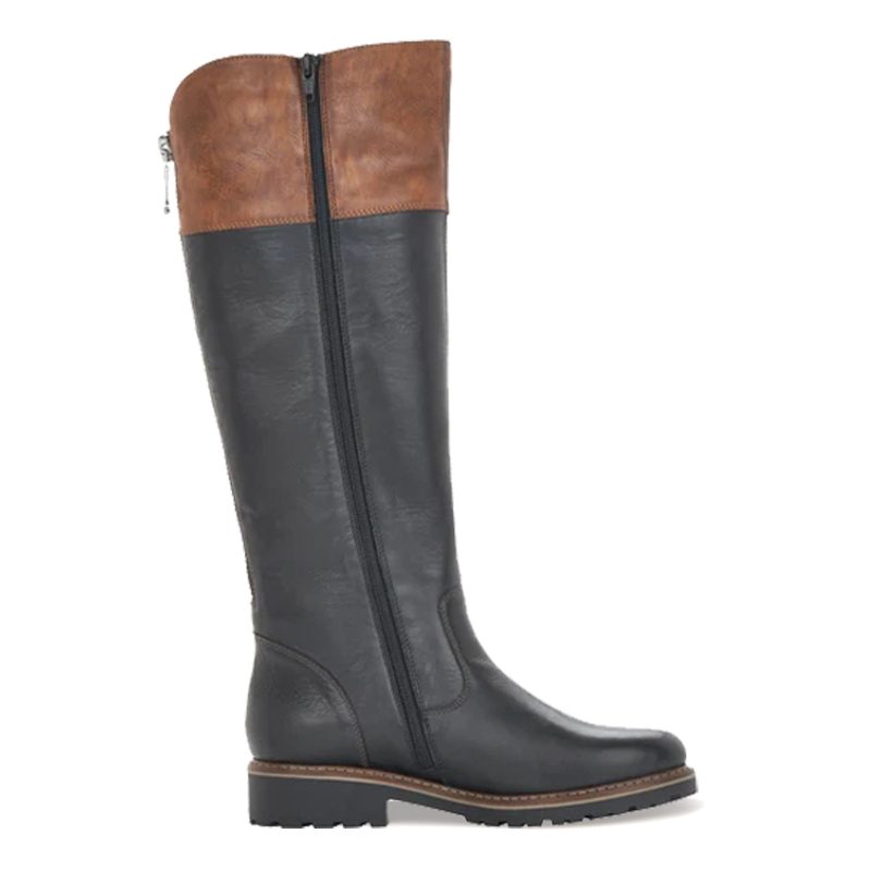 R6581 02 Womens Remonte R6581 22 Boot Black Brown 1