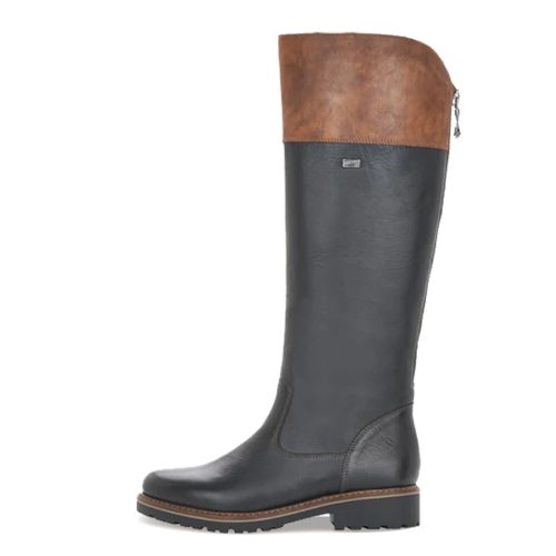 R6581 02 Womens Remonte R6581 22 Boot Black Brown 2