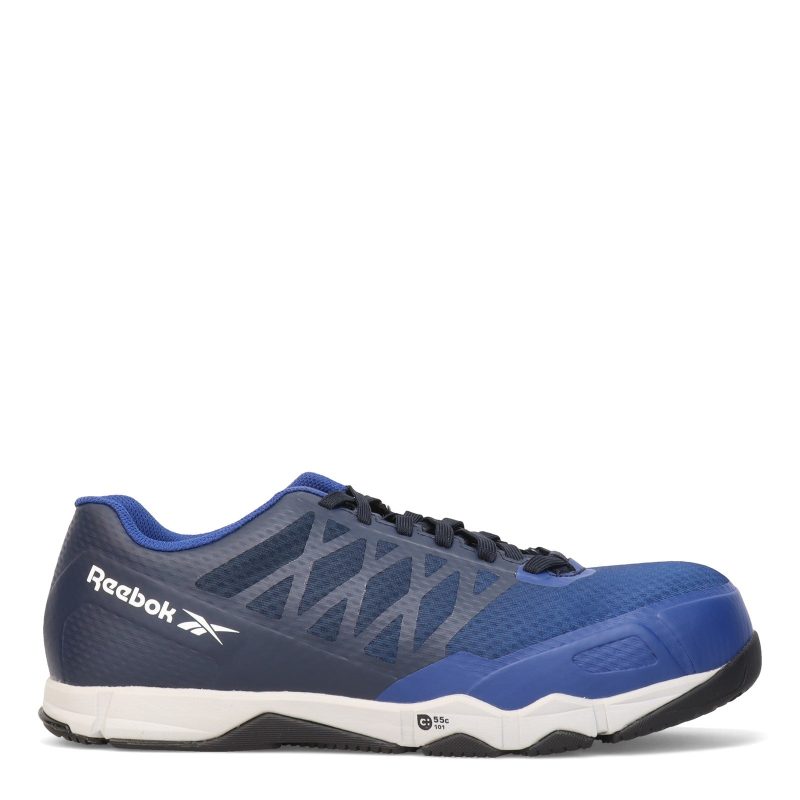 RB4451 Mens Reebok Speed Tr Work Shoe Blue Black 1