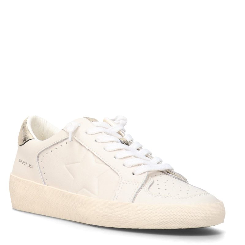 REFLEX RO 1 WHT Womens Vintage Havana Reflex Sneaker White Gold