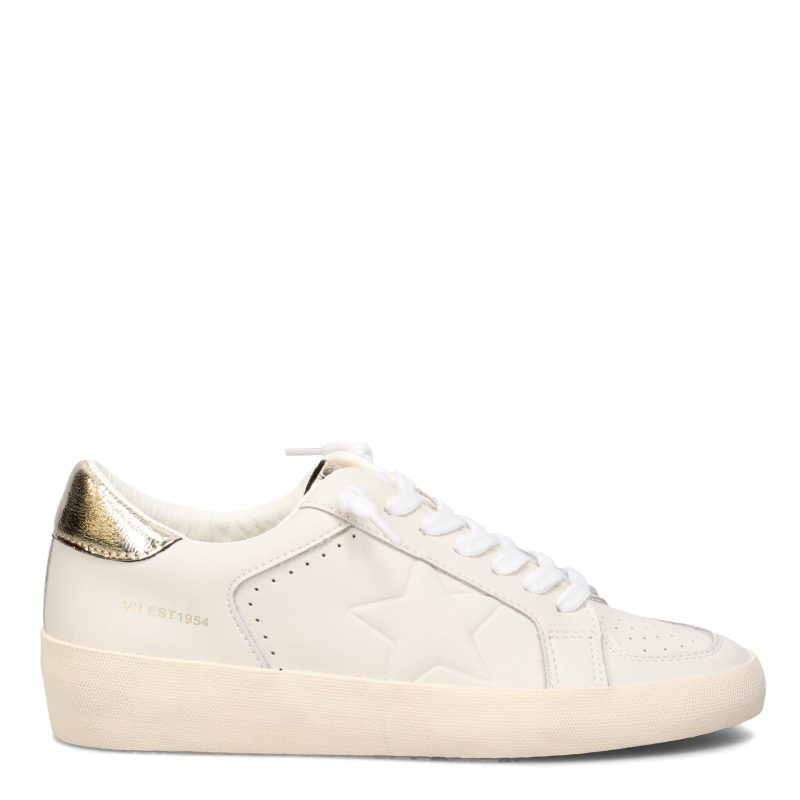 REFLEX RO 1 WHT Womens Vintage Havana Reflex Sneaker White Gold 1