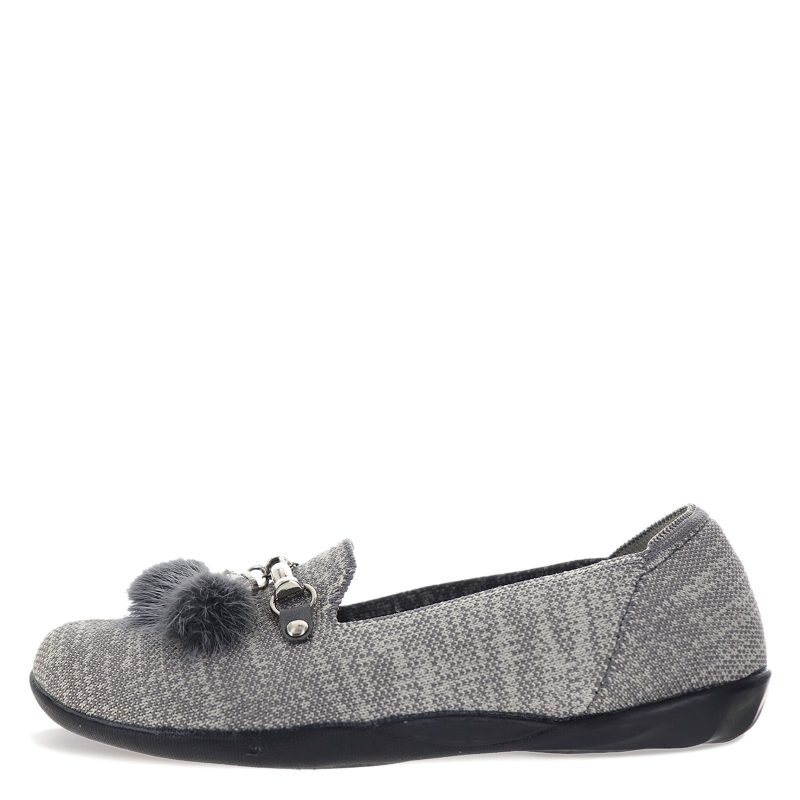 REGINA HEAGRY Womens Bernie Mev Regina Flat Heather Grey 3