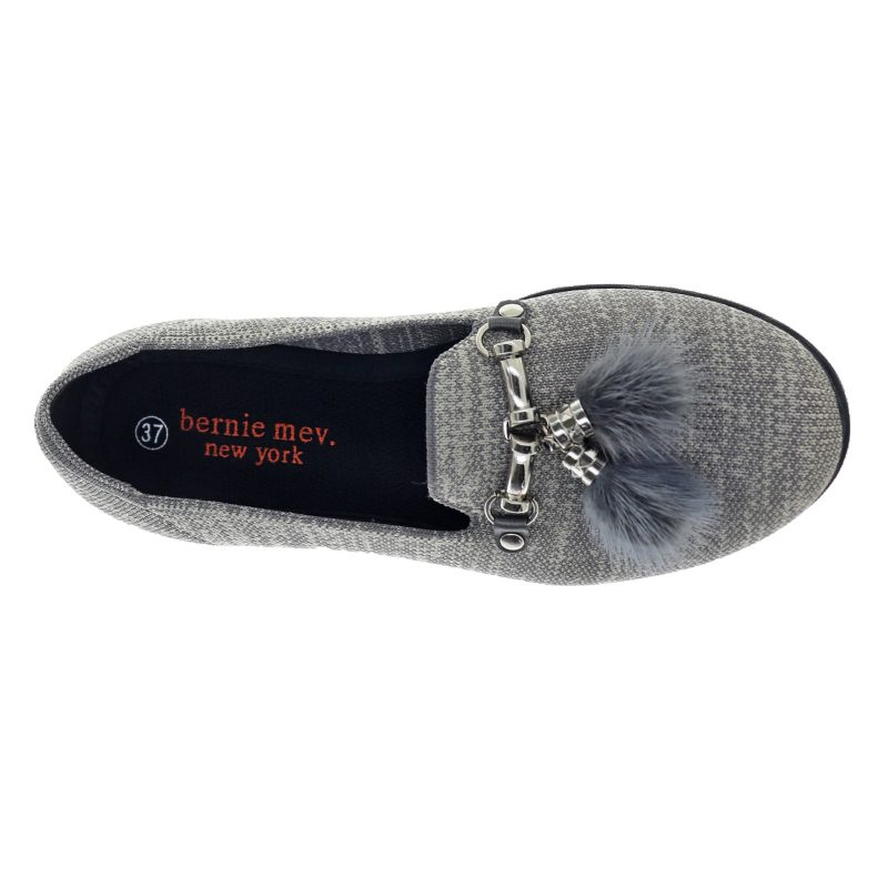 REGINA HEAGRY Womens Bernie Mev Regina Flat Heather Grey 5