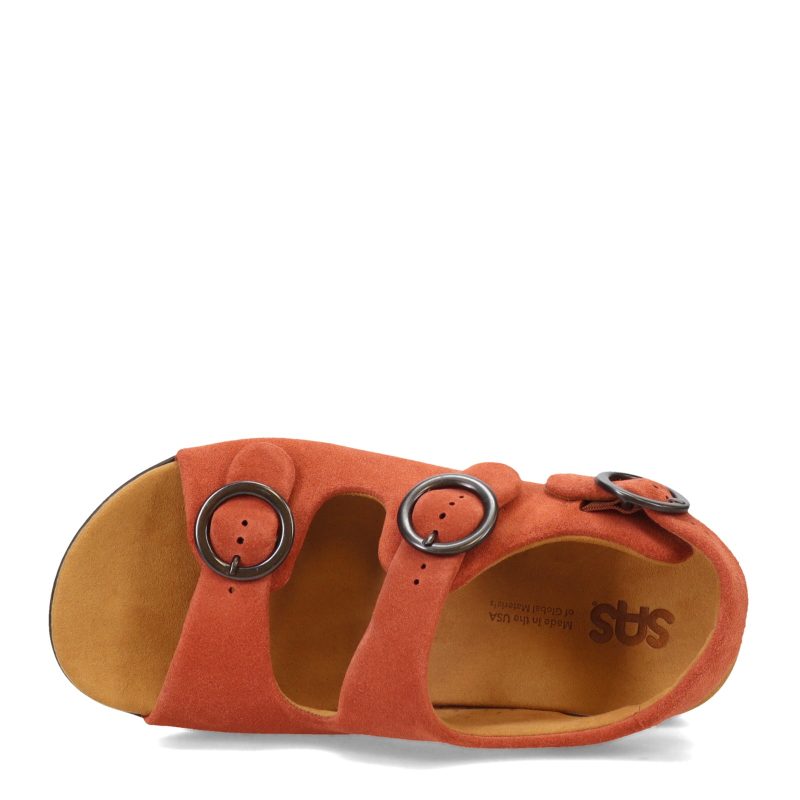 RELAXED RUST Womens Sas Relaxed Sandal Rust 5