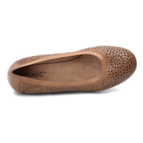 ROBYN TOFF Womens Vionic Robyn Flat Toffee 5