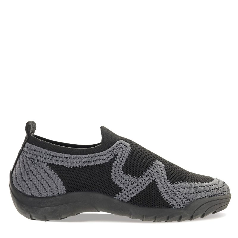 ROMI BK DKGY Womens Bernie Mev Romi Slip On Black Gray 1