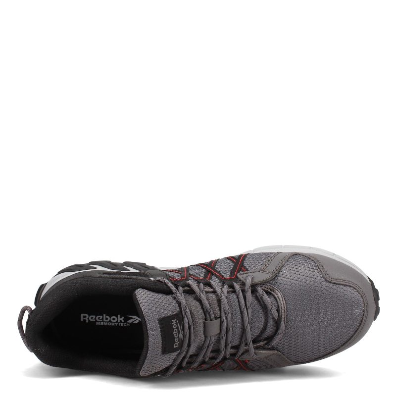 Rb3402 Mens Reebok Work Trail Grip Low Work Shoe Grey Black 5