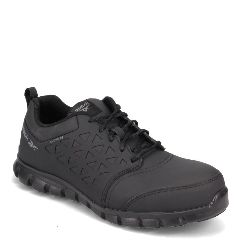 Rb4051 Mens Reebok Work Sublite Cush Exofuse Work Shoe Black