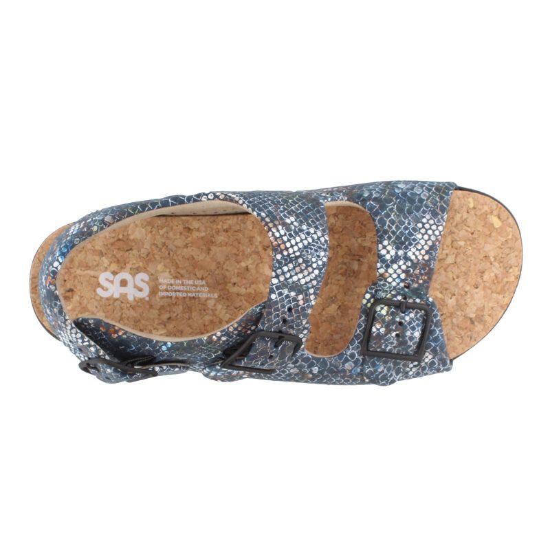 Relaxed Multinv Womens Sas Relaxed Sandal Navy Multi 5