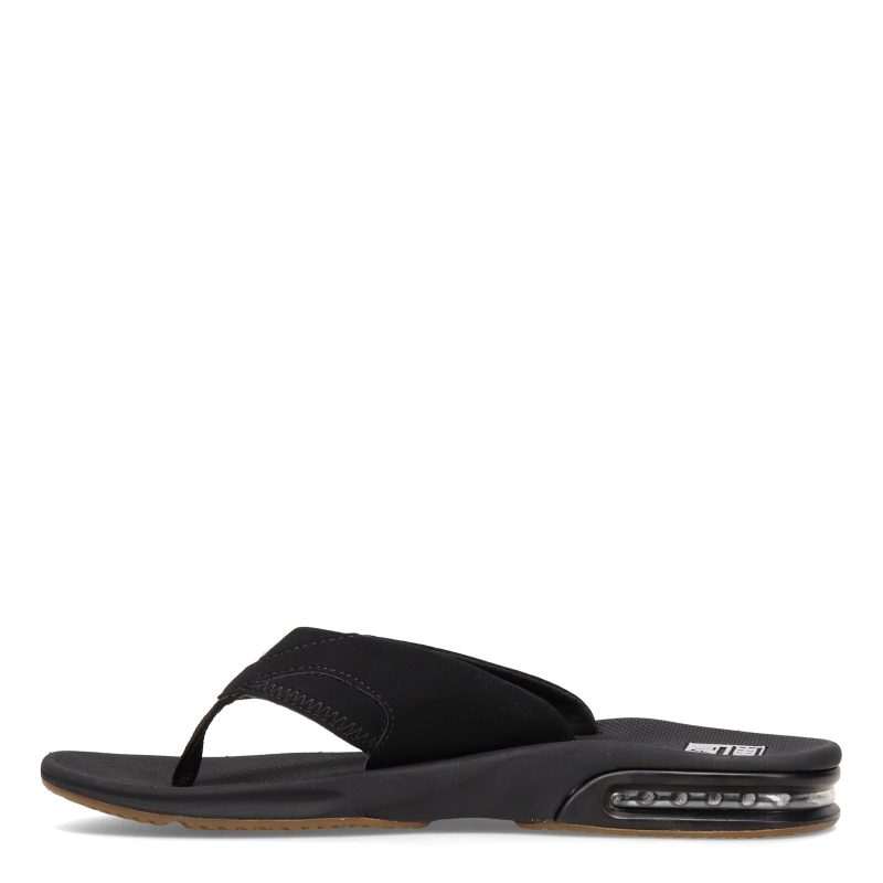 Rf 002026 Bls Mens Reef Fanning Flip Flop Black Silver 3