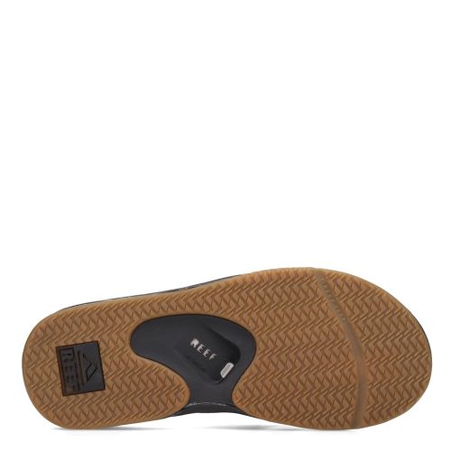 Rf 002026 Bls Mens Reef Fanning Flip Flop Black Silver 6