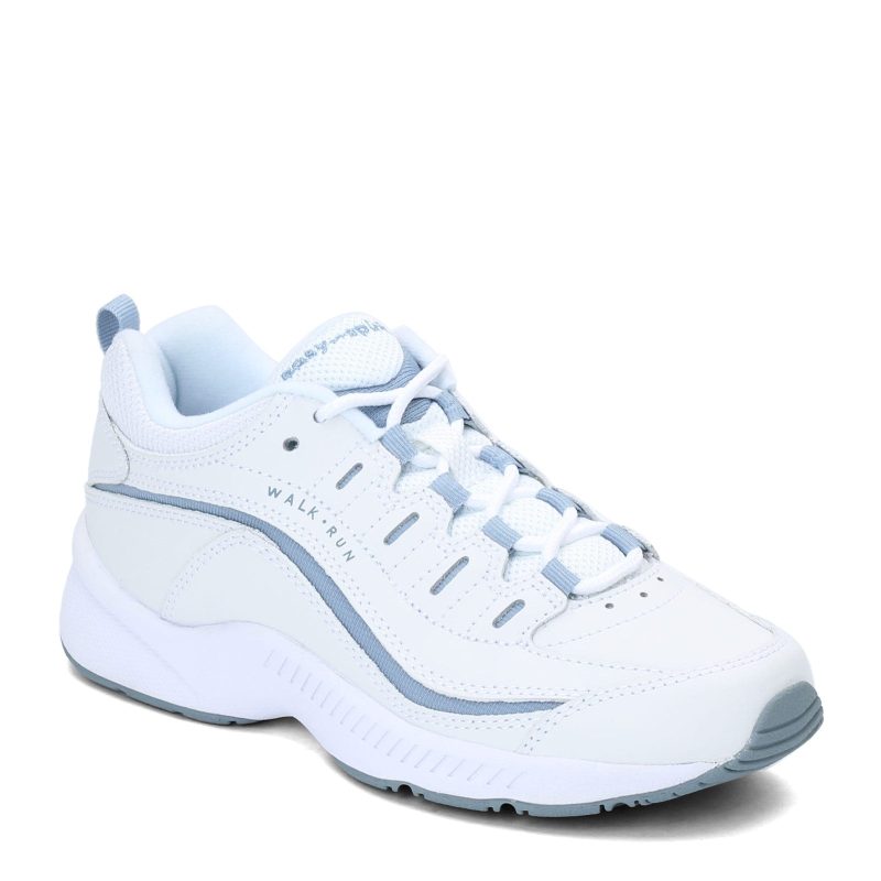 Romy Whmbl 130 Womens Easy Spirit Romy Walking Shoe White Lt Blue