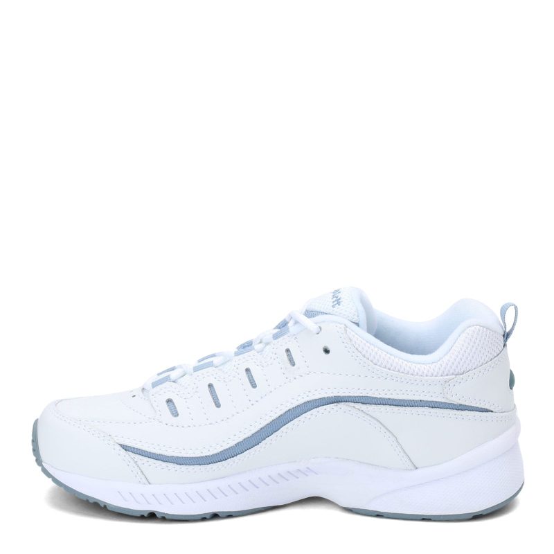 Romy Whmbl 130 Womens Easy Spirit Romy Walking Shoe White Lt Blue 3